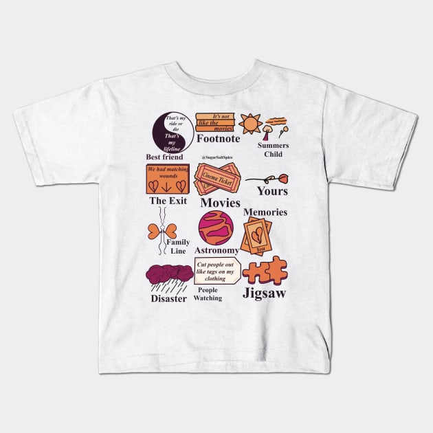 Conan Gray #3b Kids T-Shirt by SugarSaltSpice